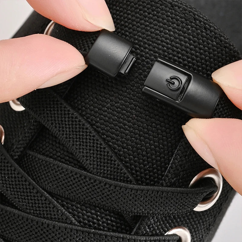 8mm No Tie Elastic Shoe Laces with Press Lock