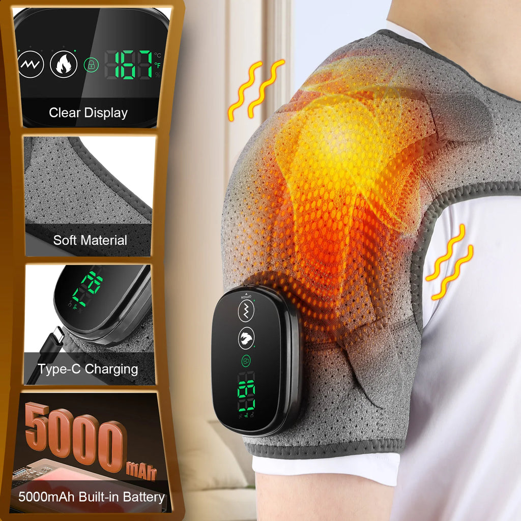 Electric Heated Knee Brace Massager with Vibration