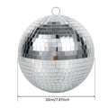 Glass Disco Ball Hanging Mirror Ball 8 Inch for Parties