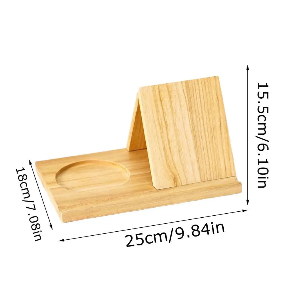 Wooden Triangle Book Holder Reading Stand