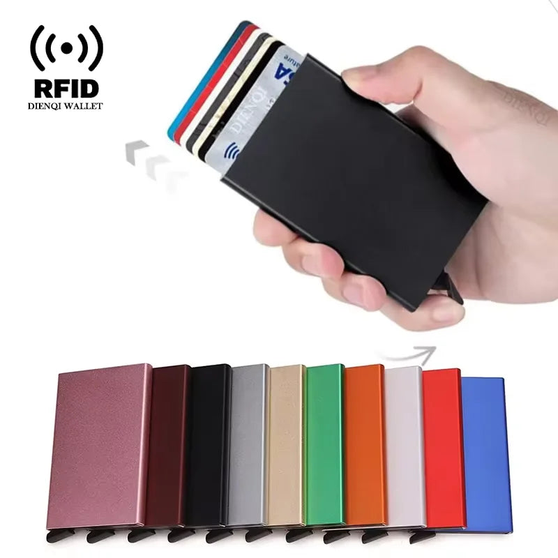 Rfid Metal Slim Card Holder Pop Up Minimalist Wallet alternate view