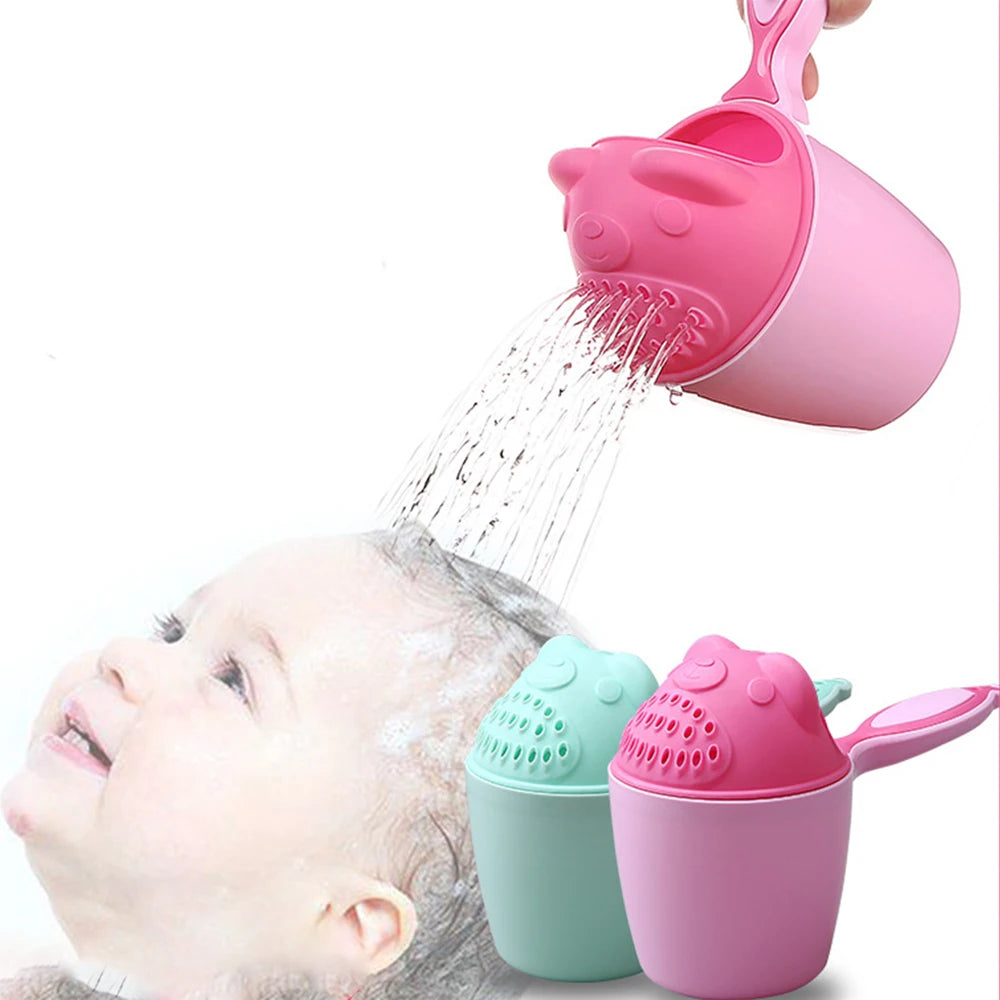 Cute Cartoon Baby Shampoo Cup Kids Bath Tool