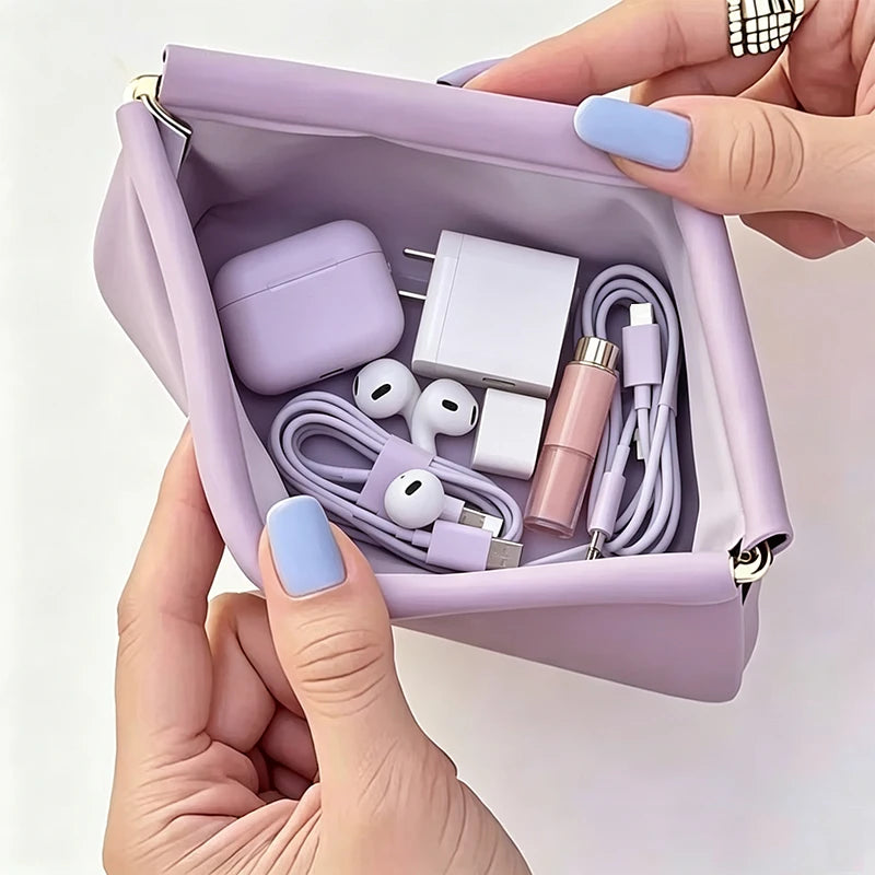 Mini PU Purse Storage Bag Lipstick Cosmetic Organizer