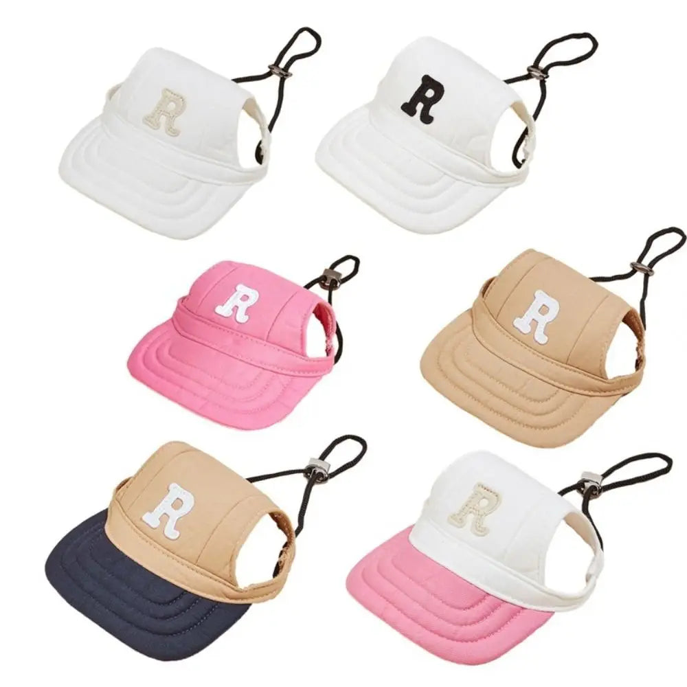 Fashion Adjustable Pet Sun Hat Breathable Outdoor Cat Sunscreen Hat Travel Cat Dog Pet Fisherman Hat
