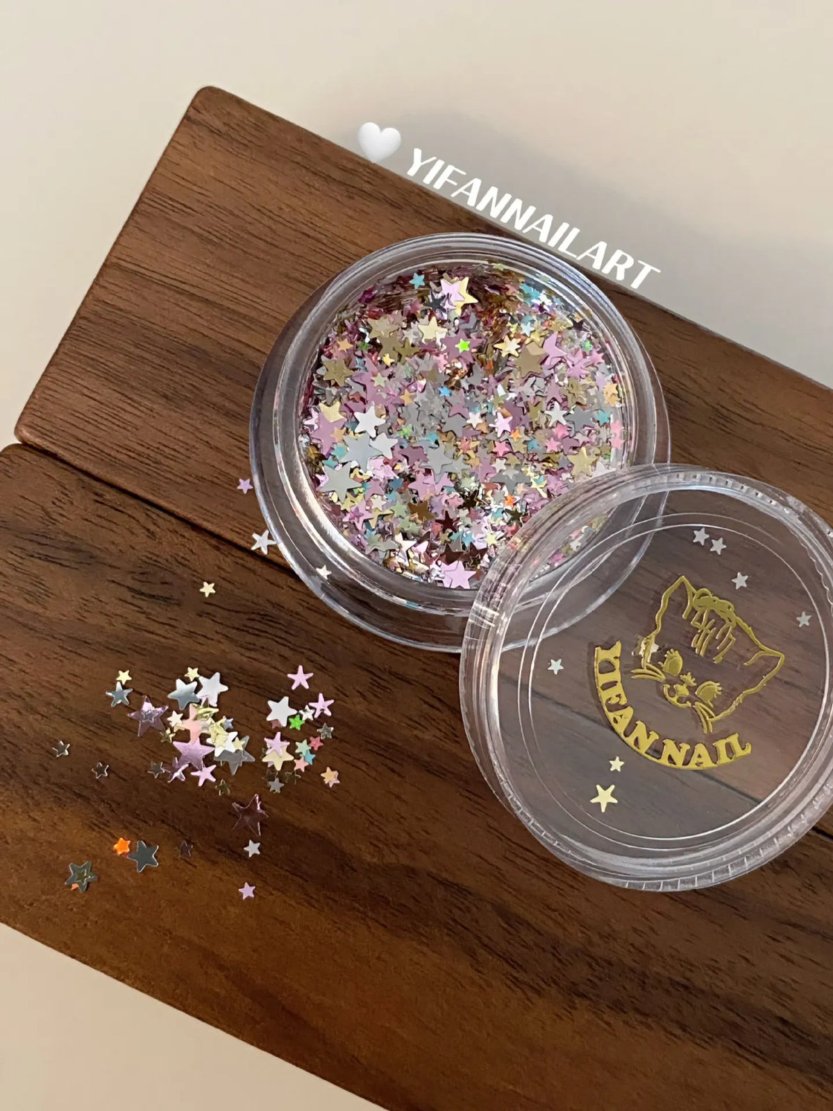 1 Box Glitter Star Nail Sequins 3D Charming Mixed Color Candy Colored Nail Flake Five-Point Star Nail Art Decor Diy Accessor