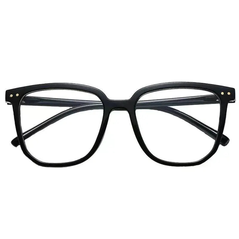 Anti-blue Light Glasses for Women with Regular Eyeglass Frame Finished Retro Flat Ligh close-up view