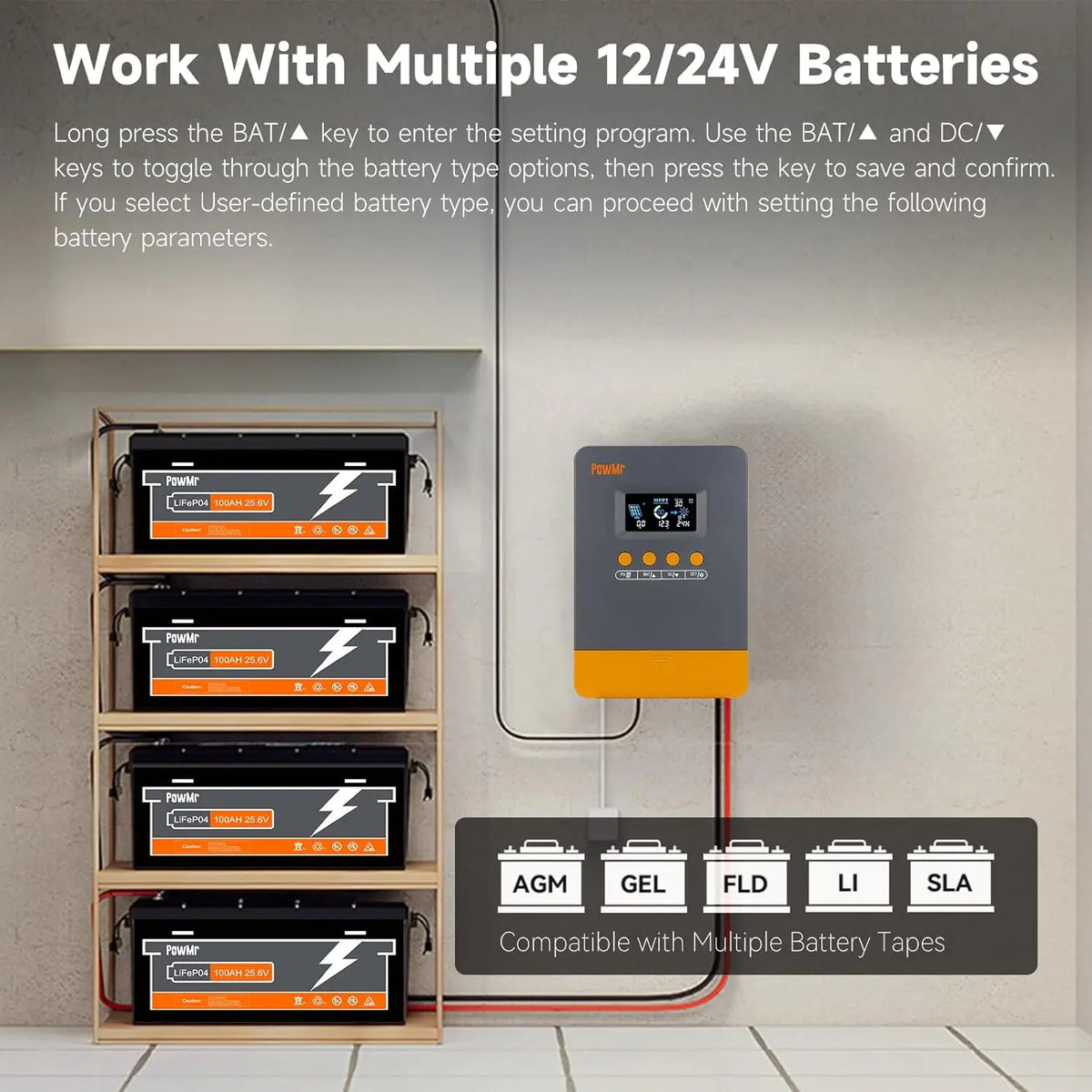 MPPT Solar Charger Controller 12V 24V 25A 35A 45A