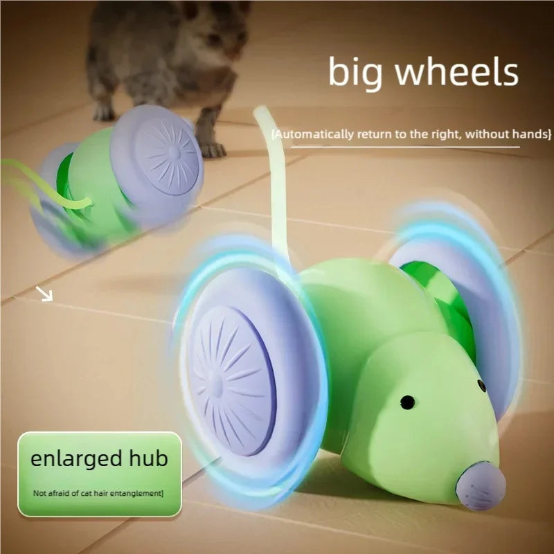 Electric Mouse Car Interactive Cat Toy Rechargeable