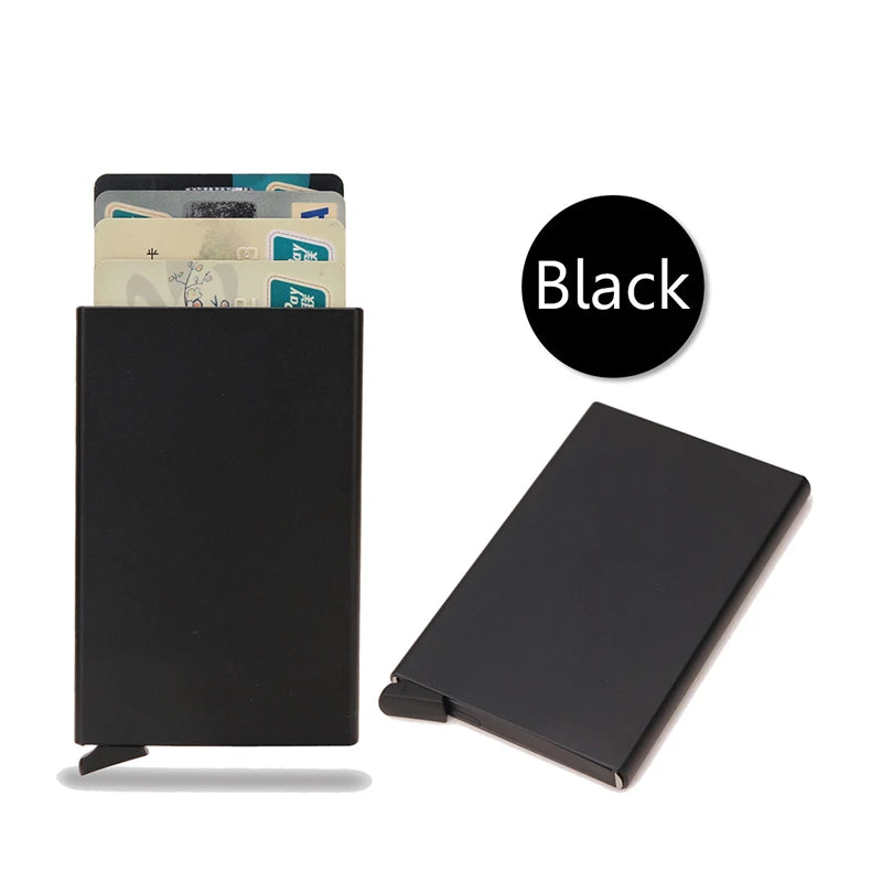 Rfid Metal Slim Card Holder Pop Up Minimalist Wallet additional angle