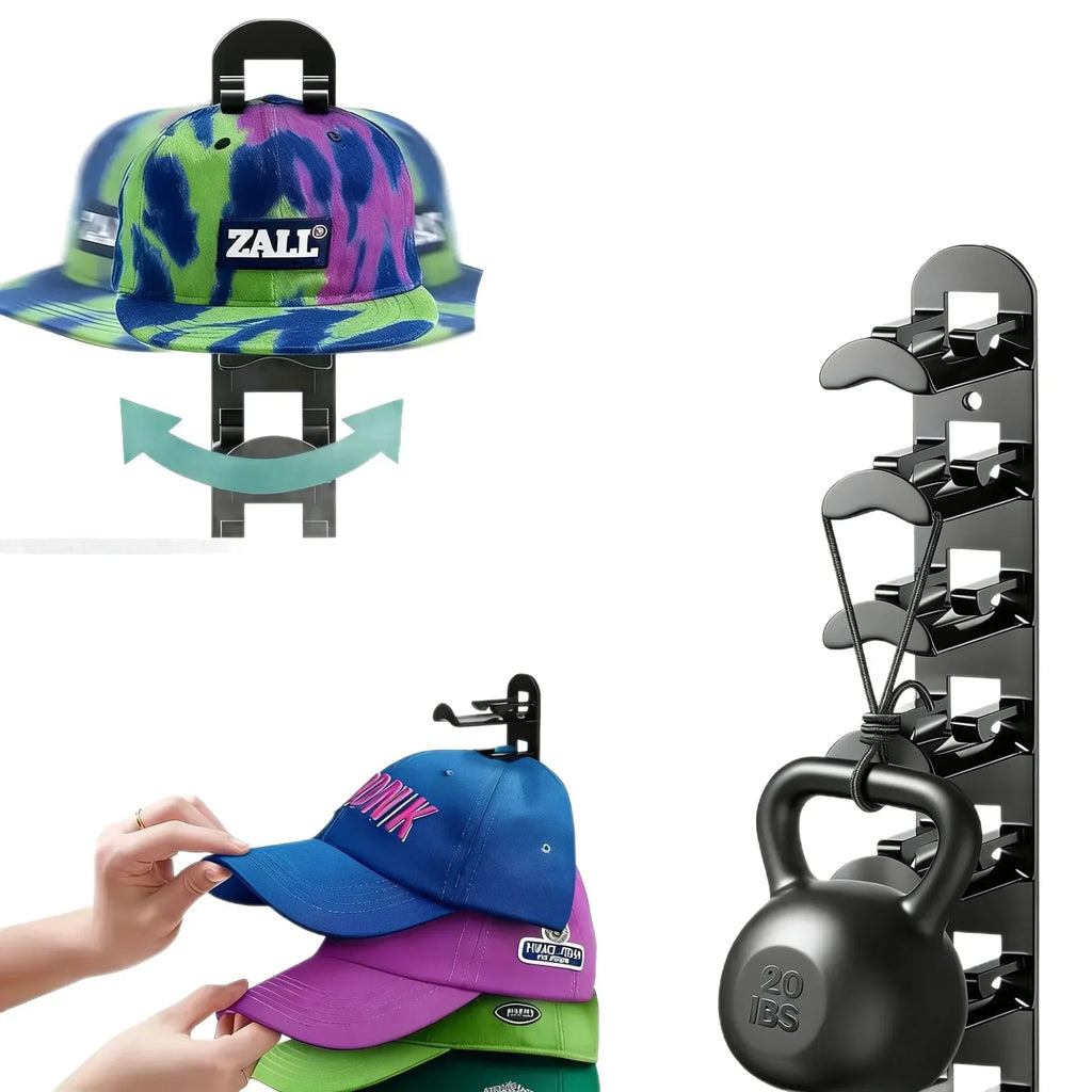 Multi Layer Baseball Cap Wall Rack ABS Plastic Hat Organizer