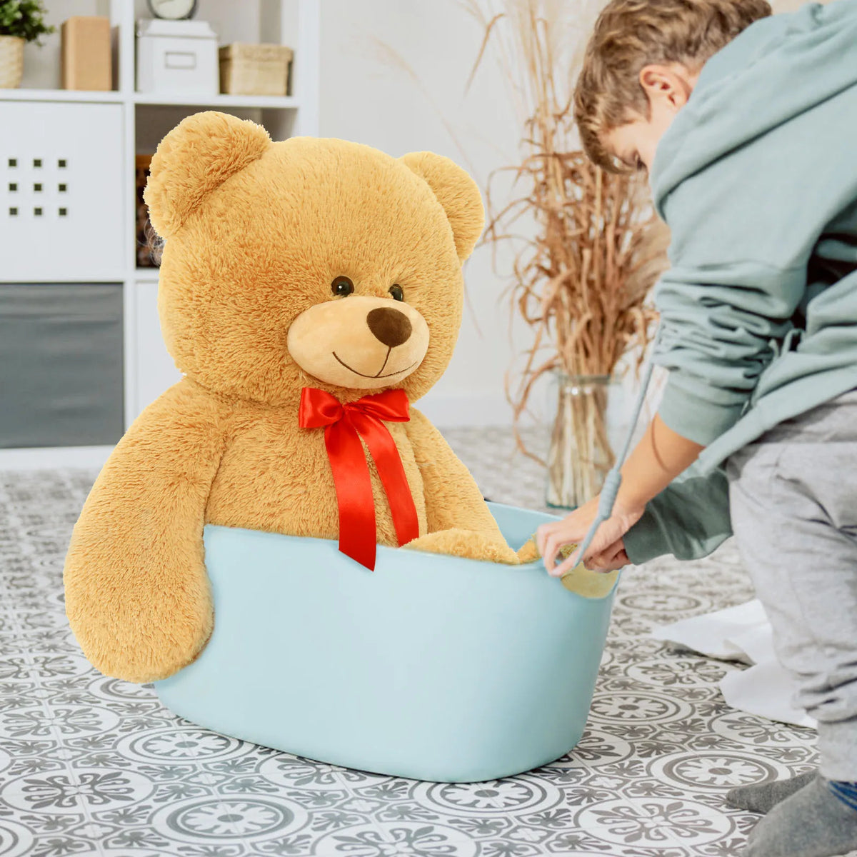 Giant Brown Teddy Bear Stuffed Animal Plush Toy