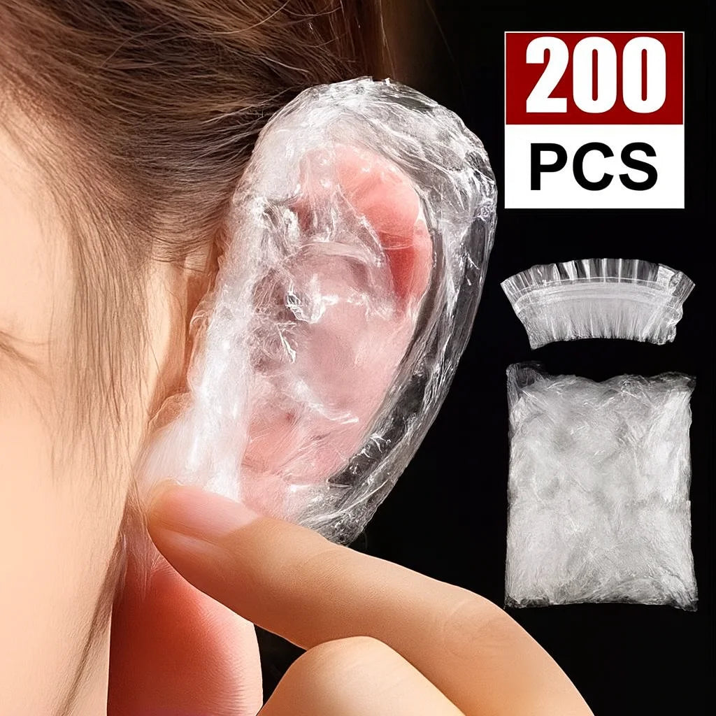 100PCS Disposable Waterproof Ear Covers for Hair Dye
