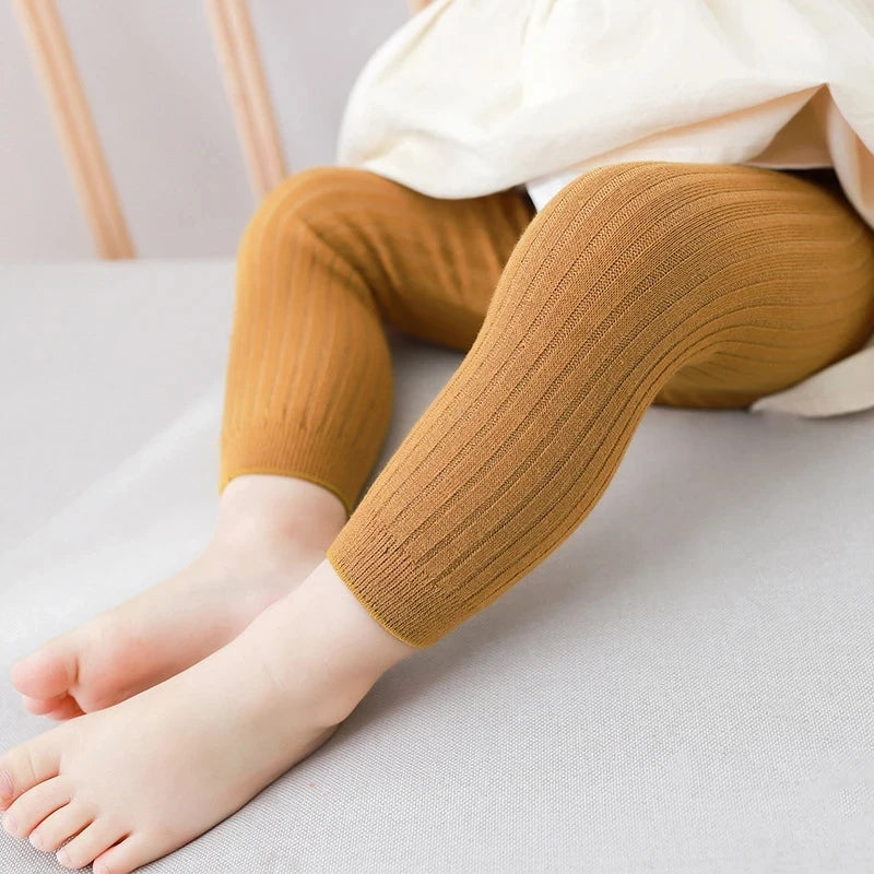 Kids Cotton Stretch Leggings 0-6 Years lifestyle view
