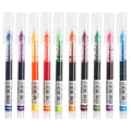 10Pcs/set High Quality Needle Type Gel Pens Straight Liquid Ballpoint Pen Kawaii St additional angle