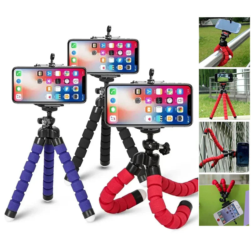 Portable Octopus Mini Tripod Stativv for Smartphone Camera Flexible Tripods Mobile Digicam Holder Clip Monopod Phone Tripe Stand