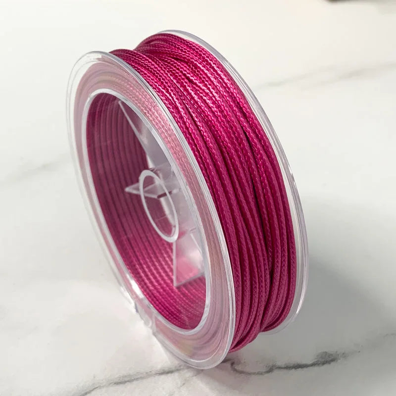 0.5-3MM Waxed Cotton Thread Cord Necklace for DIY Jewelry Making
