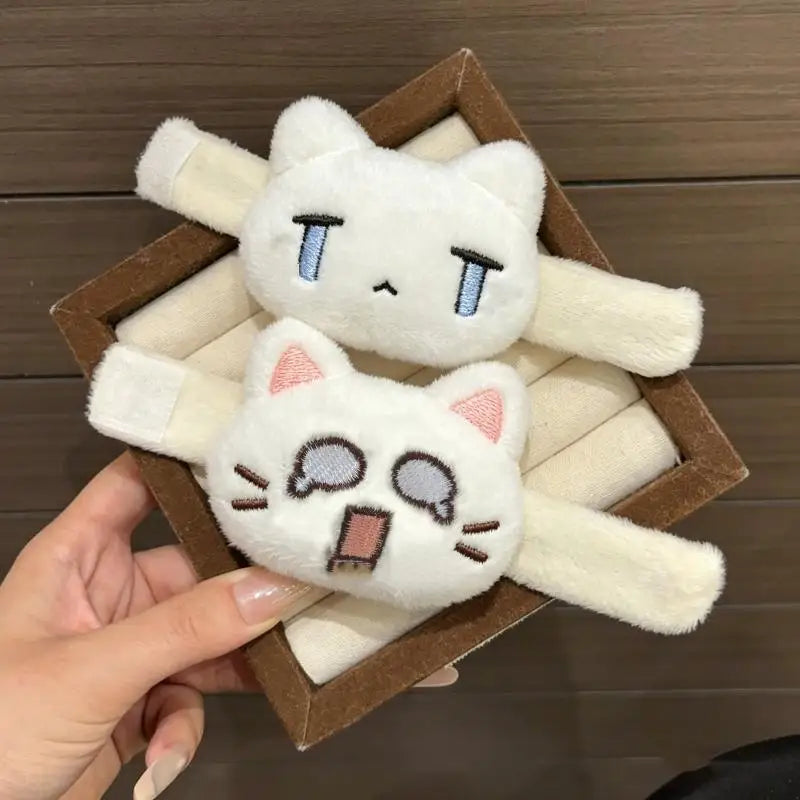 1/2Pcs Realistic Soft Cat Plush Backpack Clip Charming Bag Strap Accessory Adorable Decor for Women Handbag OrnamentHot