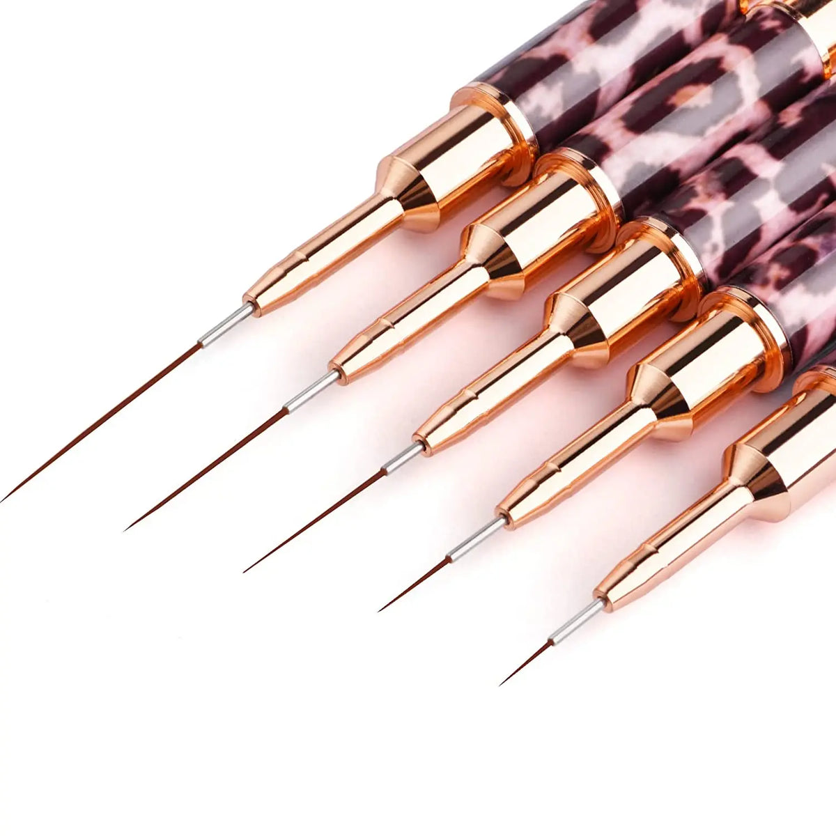 5-25mm Leopard Print Nail Art Brushes Double HeadLiner Brush Striping Drawing Painting Nail Design Brushes Manicure Thin Details