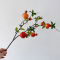 Artificial Pomegranate Long Branch Fruit Decor 80cm