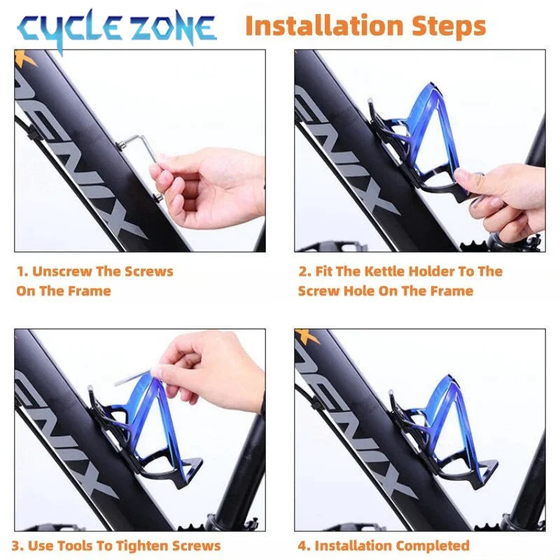 Bicycle Water Bottle Cage PC Plastic Lightweight Bike Bottle Holder