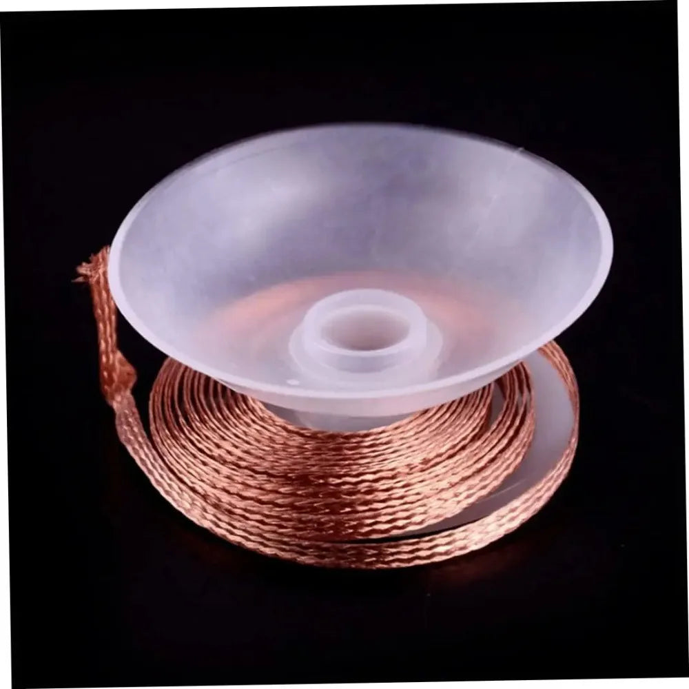 Desoldering Wire Tape 1.0-4.0mm Width, 1.5M/3M Length, No-Clean for PCB Repair