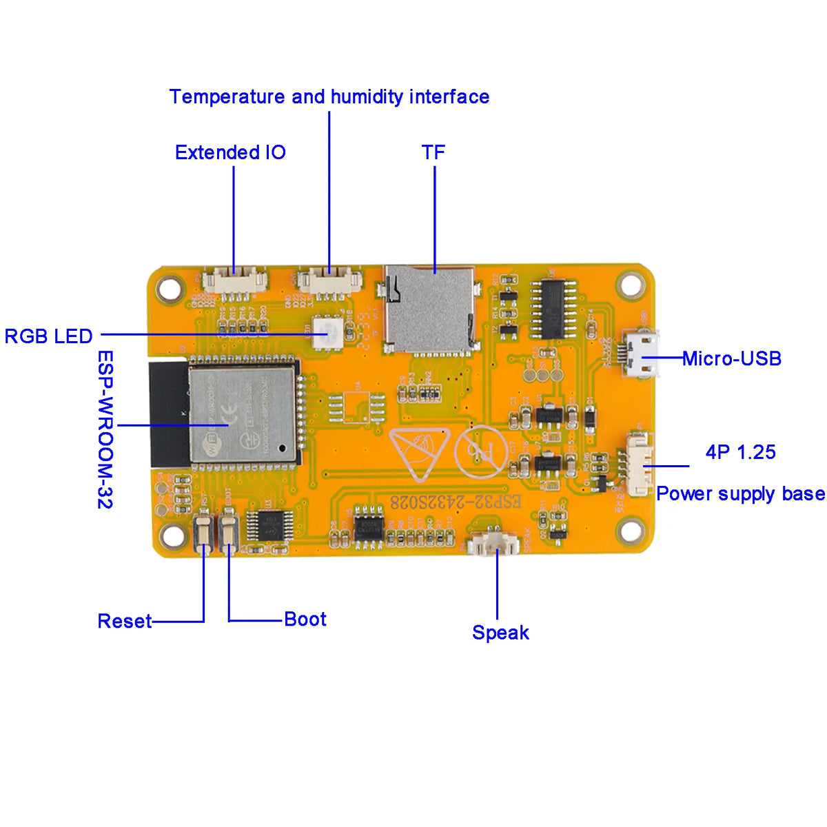 ESP32 2.8" TFT LCD Display Module ESP32-2432S028R Resistive Touch