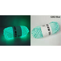 Novel Functional Yarn Glow in the Dark Polyester Luminous Chunky Yarn