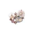 10Pcs Exquisite Garment Buckle Flower Rhinestone Pearl Buttons DIY Craft Sewing Accessories Apparel Clothing Decoration