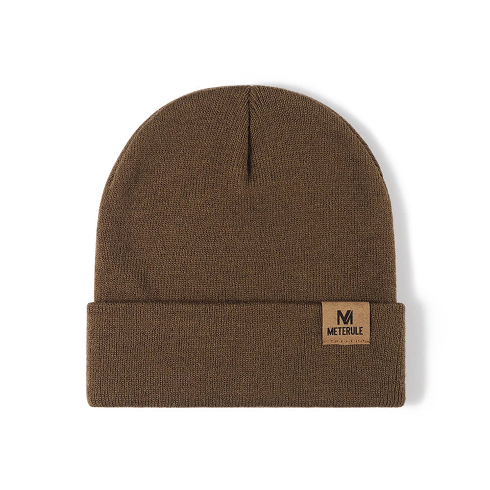 Unisex Knitted Beanie Hat Cotton Acrylic Winter Hat