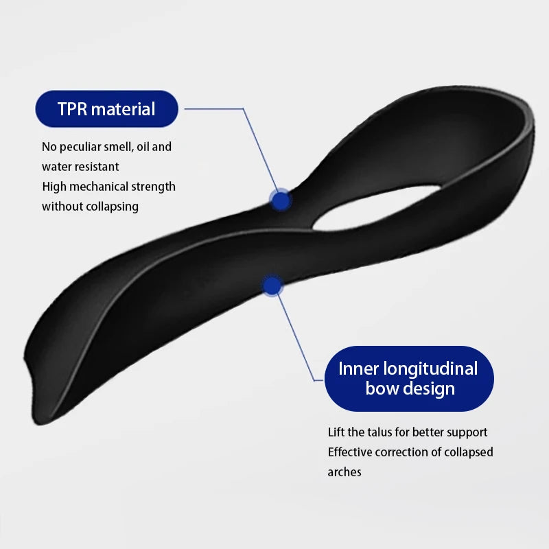Flat Foot O-Shaped Leg Insoles for Shoes Arch Support close-up view
