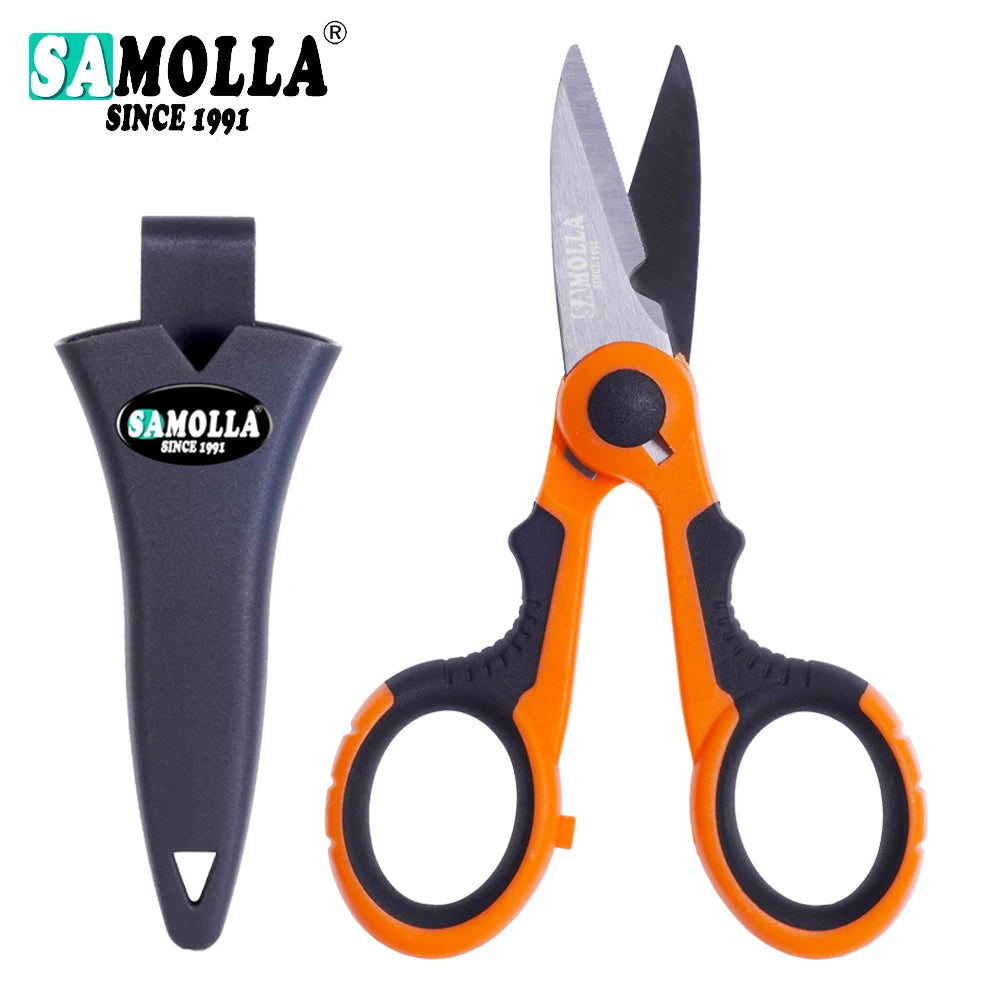 Stainless Steel Fishing Scissors with Tungsten Carbide Cutters
