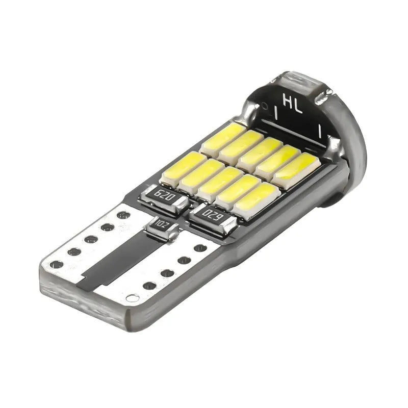 10PCS Led T10 Bulb 194 W5W Light 5w5 501 168 WY5W Interior License Plate 4014/26SMD Reading Parking Signal Lamp Car White 12V