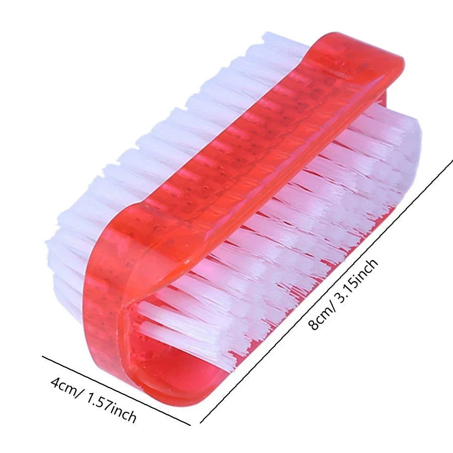 Double-Sided Nail Cleaning Brush Manicure & Pedicure Tool for Fingernails And Toenails