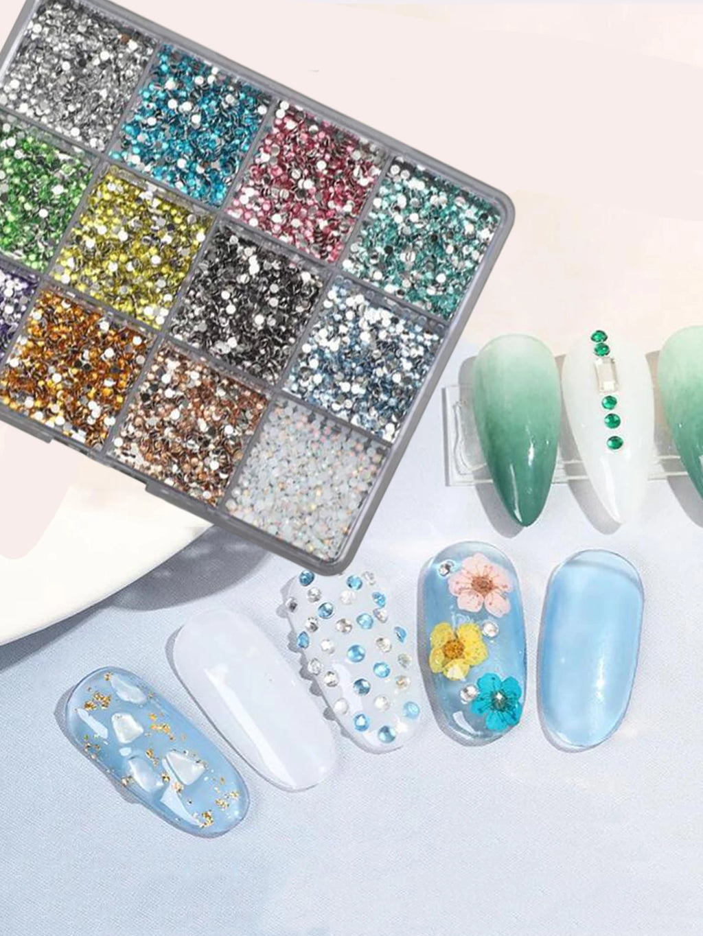 2mm Resin Nail Art Rhinestones For DIY Nails & Phone Case