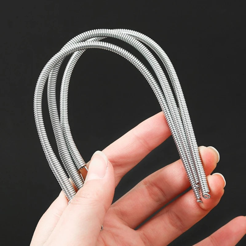Bendable Spring Drawstring Threader Clip Pants Hoodies Elastic Band Lace Cord Flexi additional angle