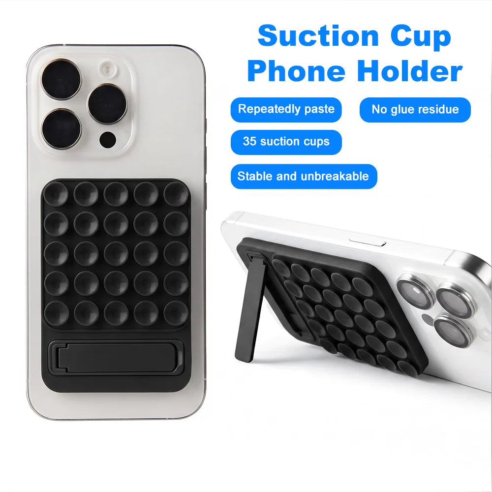 Multifunctional Silicone Suction Invisible Phone Holder Mat Double-sided Suction Cup alternate view