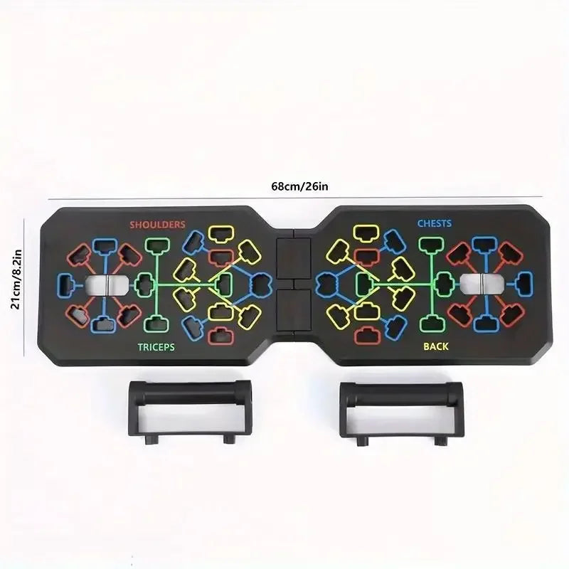 Portable Foldable Push-up Board Set With Handles