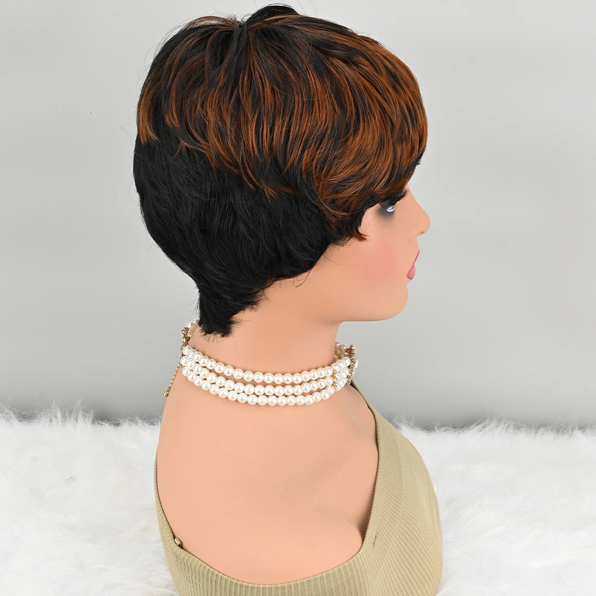 Curly Pixie Short Synthetic Wig for Women