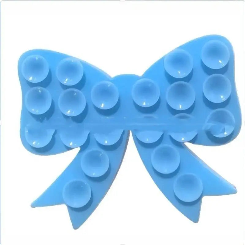 Silicone Bow Shaped Mobile Phone Suction Cup Multicolor Strong Adhesion Reusable For Holding Phone Watching Videos Daily Use