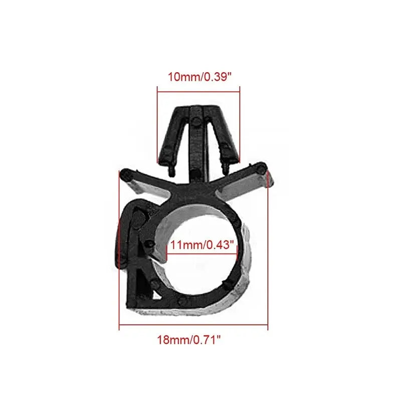 KKJOY 10PCS Universal Car Wiring Harness Fasteners Cable Clips & Buckles for Secure Wire Organization And Fixing