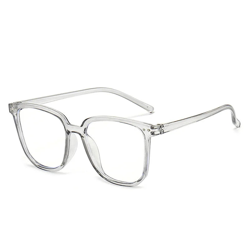 Minimalist Square Blue Light Blocking Glasses Personality Rivets Plain Face Slimming Uni detail view