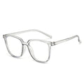 Minimalist Square Blue Light Blocking Glasses Personality Rivets Plain Face Slimming Uni detail view