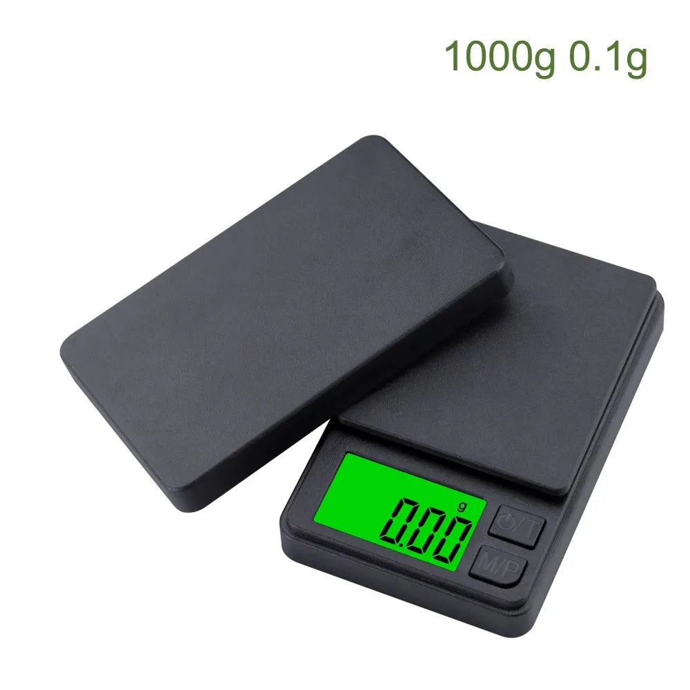 Precision Pocket Scale 1000g X 0.01g - Digital Gram Food Jewelry Ounces/Grains Scale wit detail view