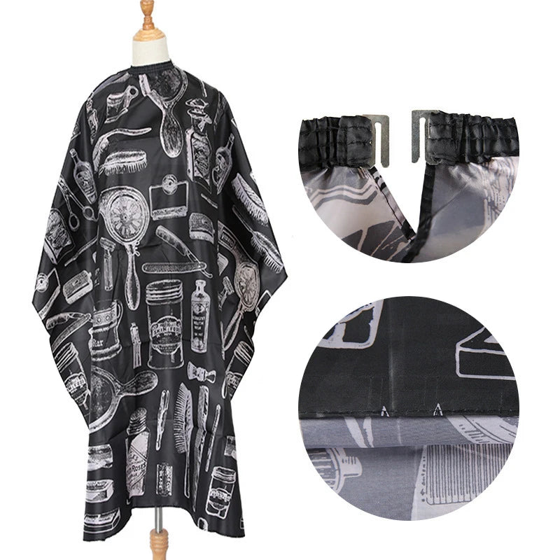 Hair Cutting Cape Waterproof PVC Salon Apron
