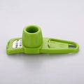 Mini Garlic Press Manual Green additional angle
