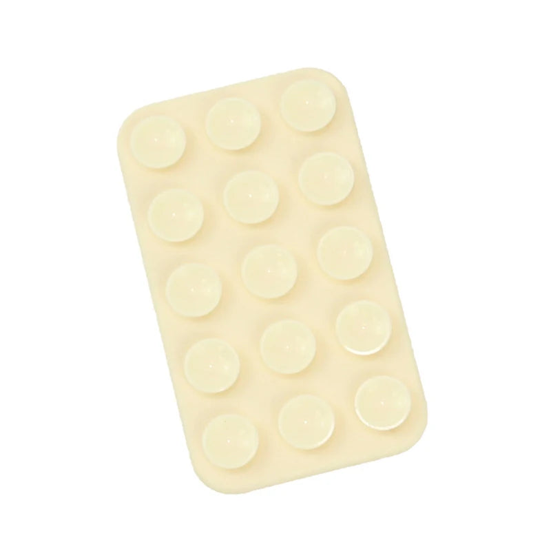 Silicone Suction Pad Double Sided For Mobile Phone Fixture Suction Cup Backed Adhes additional angle