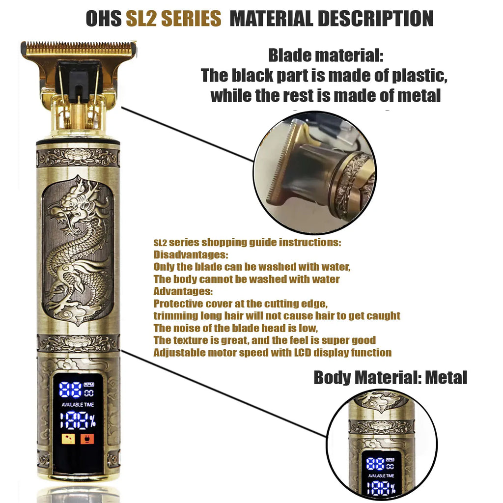 T9 Rechargeable Rotary Hair Clipper Beard Trimmer