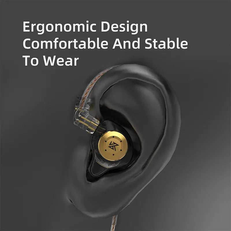 KZ EDX PRO Dynamic Earphones HIFI Bass Earbuds In Ear Monitor Sport Noise Cancelling lifestyle view