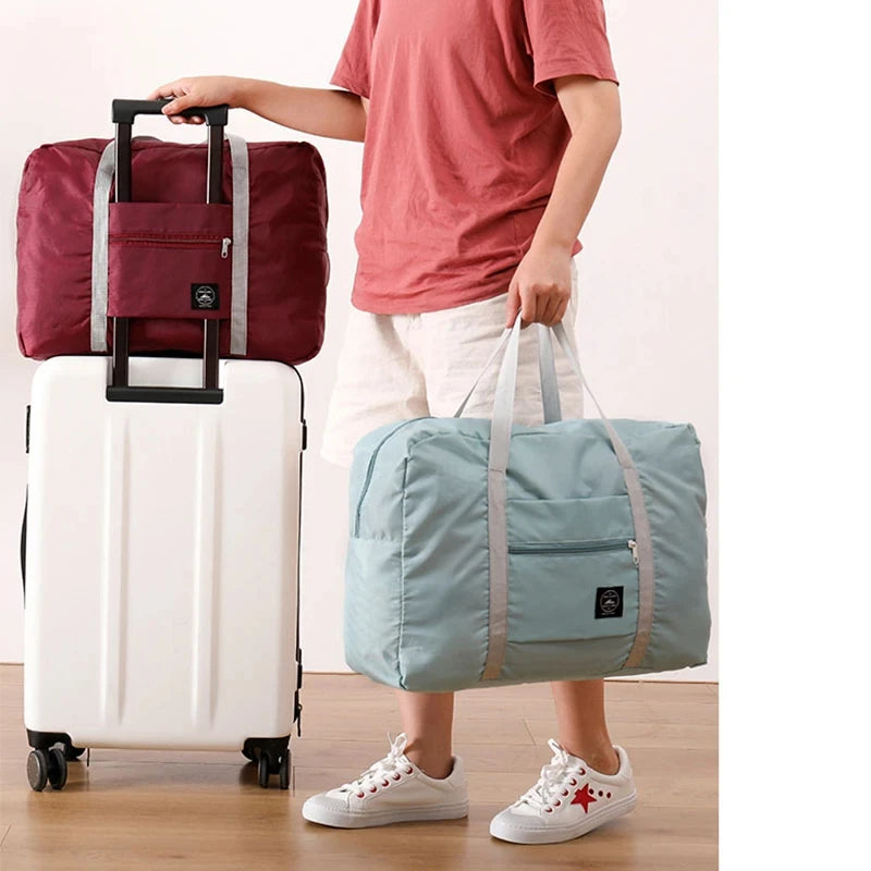 Foldable Nylon Travel Duffel Bag Carry On Lightweight alternate view