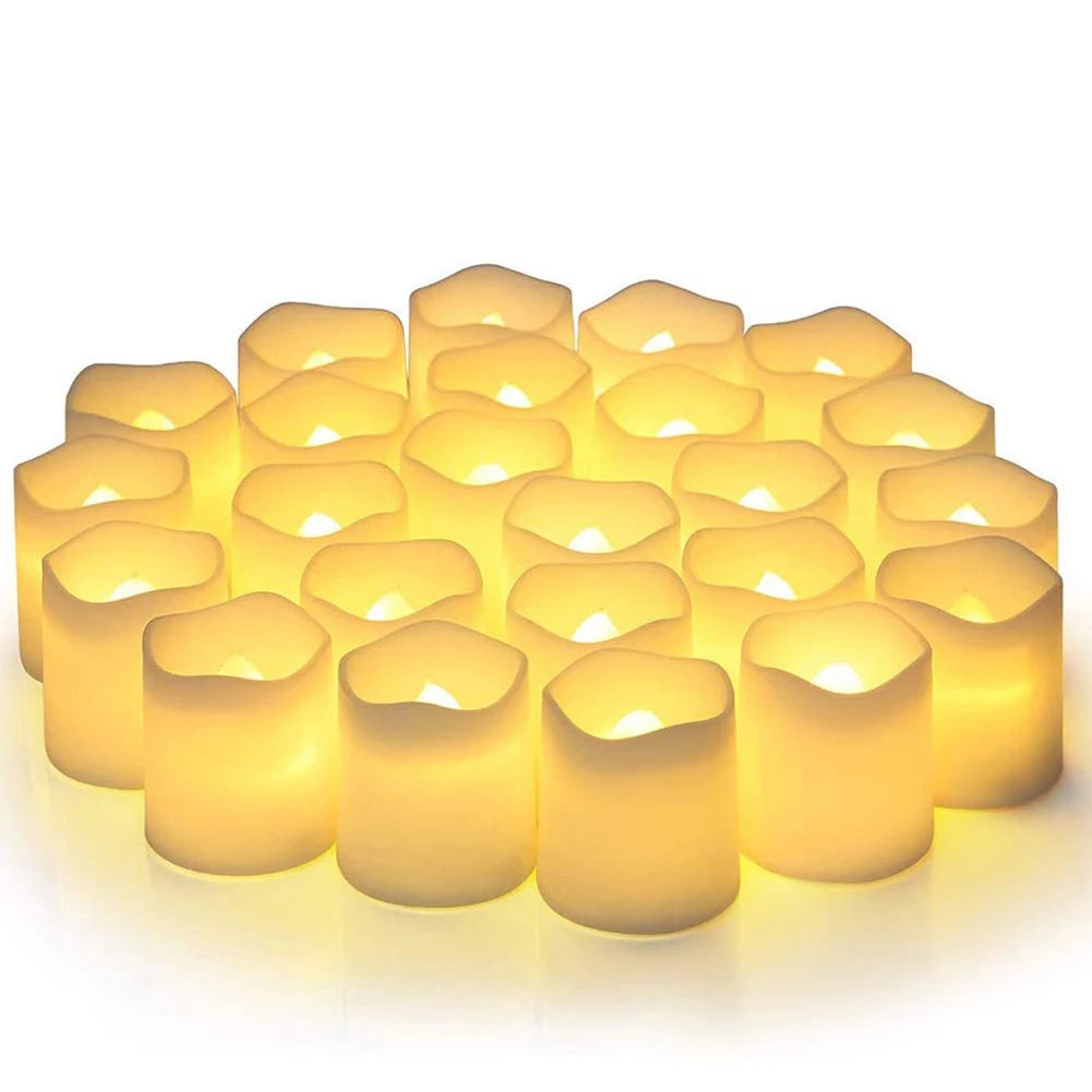 24 Pcs Flameless LED Tea Light Candles Warm White